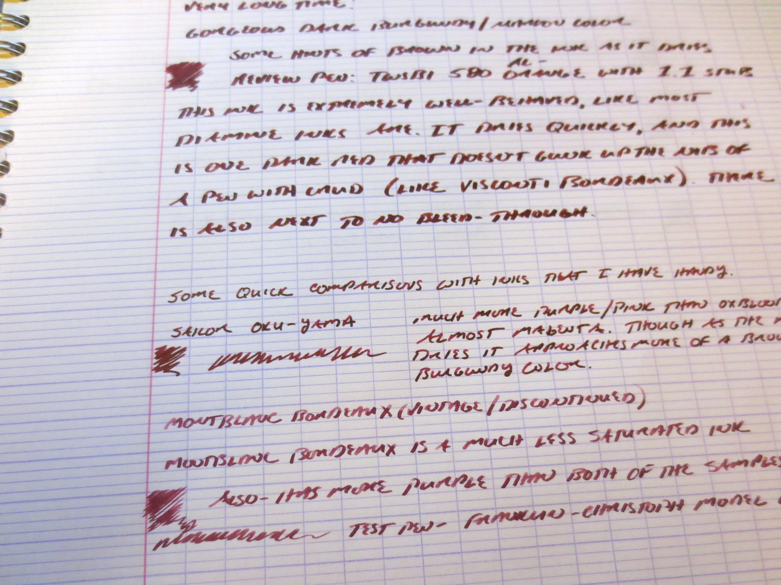 Montblanc 2025 bordeaux ink